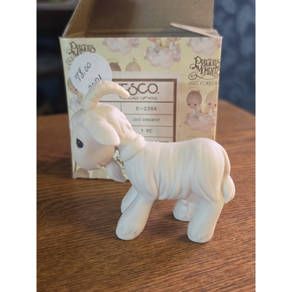 Vintage Precious Moments E-2364 Goat Figurine Enesco Nativity Set Piece 1982